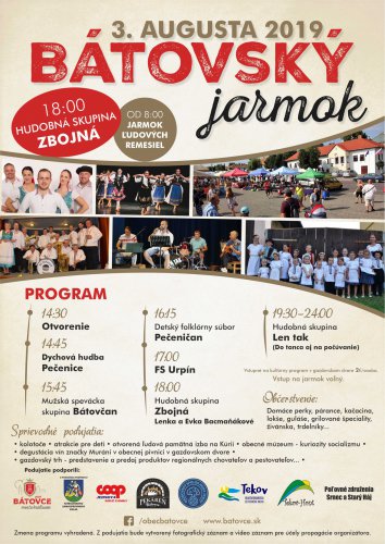 Bátovský jarmok 2019
