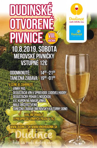 Dudinské otvorené pivnice 2019