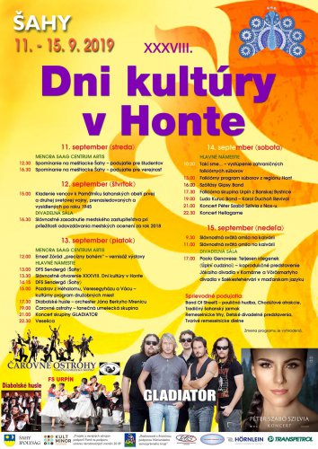 Dni kultúry v Honte 2019