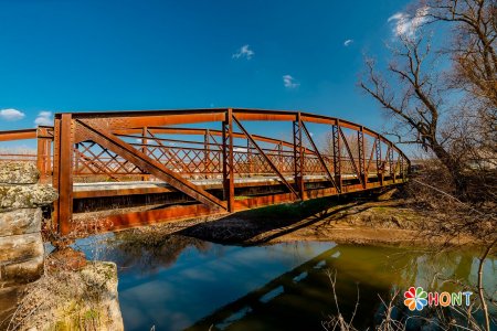 Železný most v obci Tupá