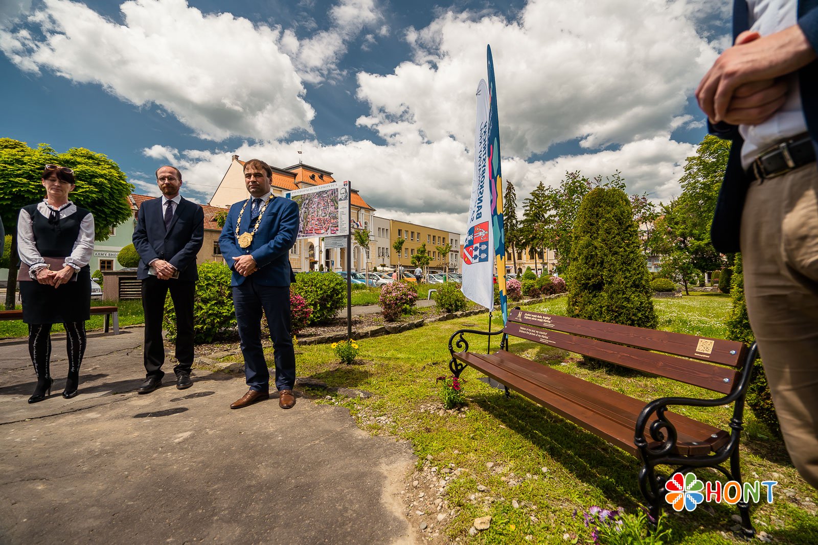 Odhalenie lavičky Andreja Sládkoviča a spoznávacieho okruhu 
