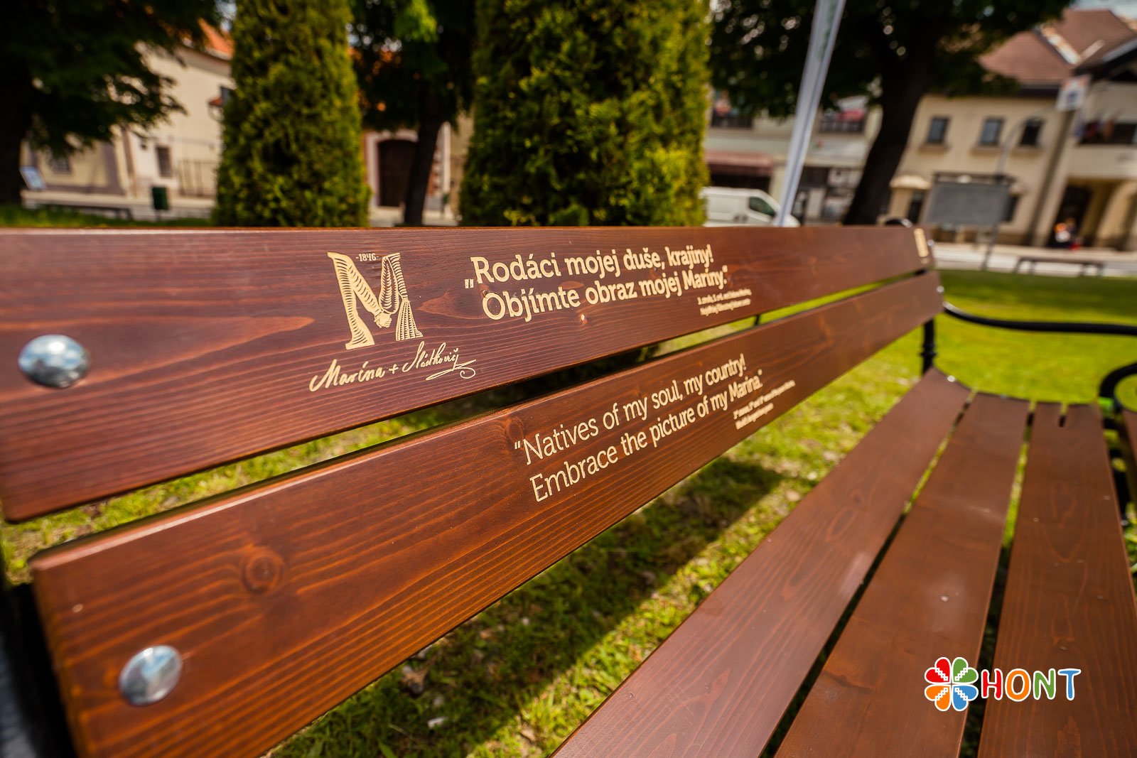 Odhalenie lavičky Andreja Sládkoviča a spoznávacieho okruhu 