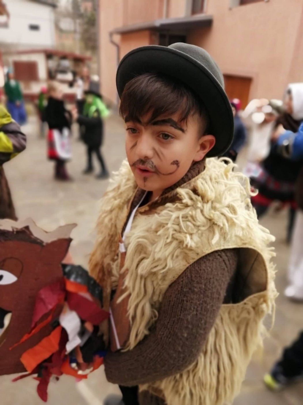 Fašiangový sprievod detí zo ZŠ Litava