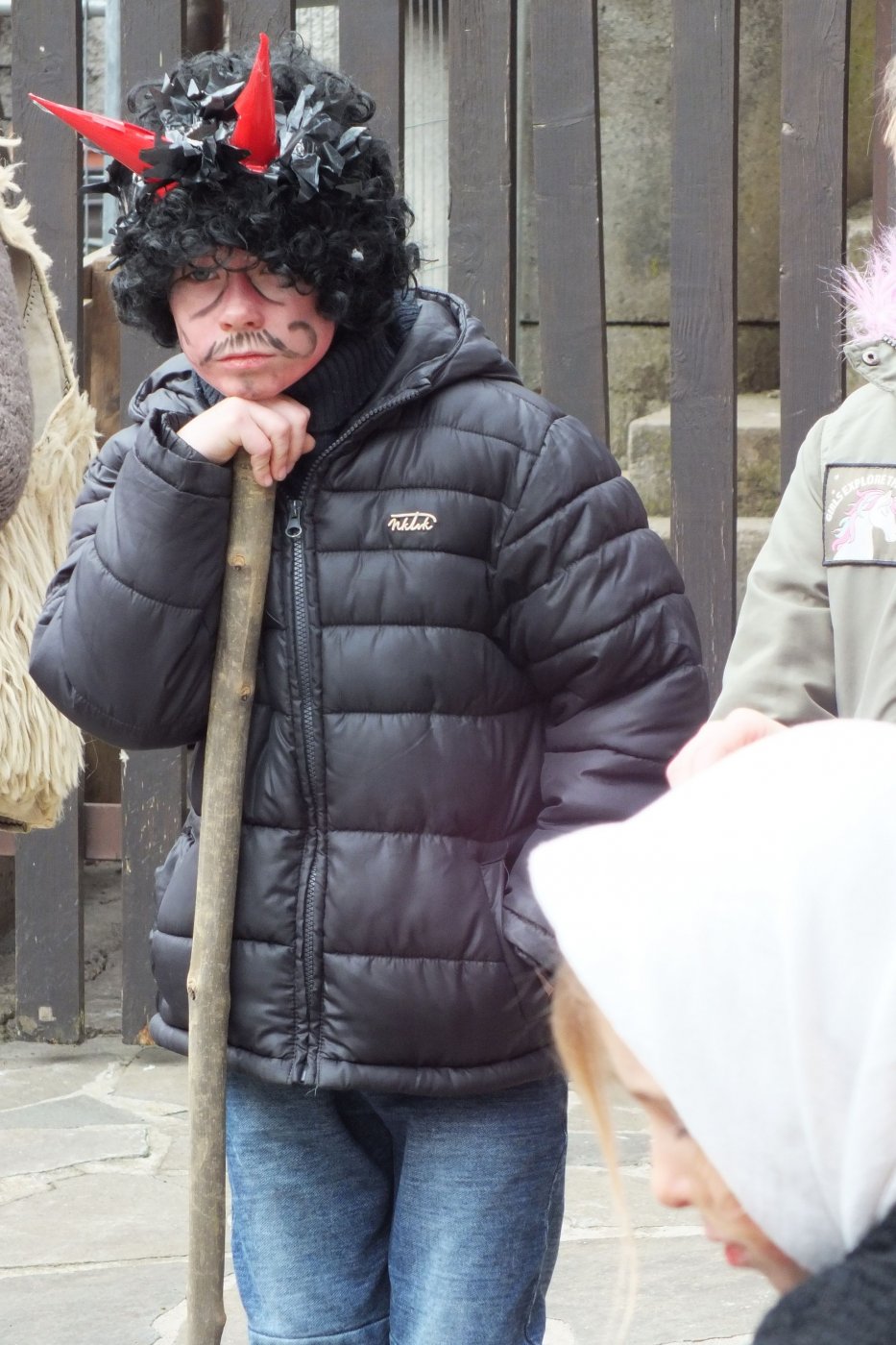 Fašiangový sprievod detí zo ZŠ Litava